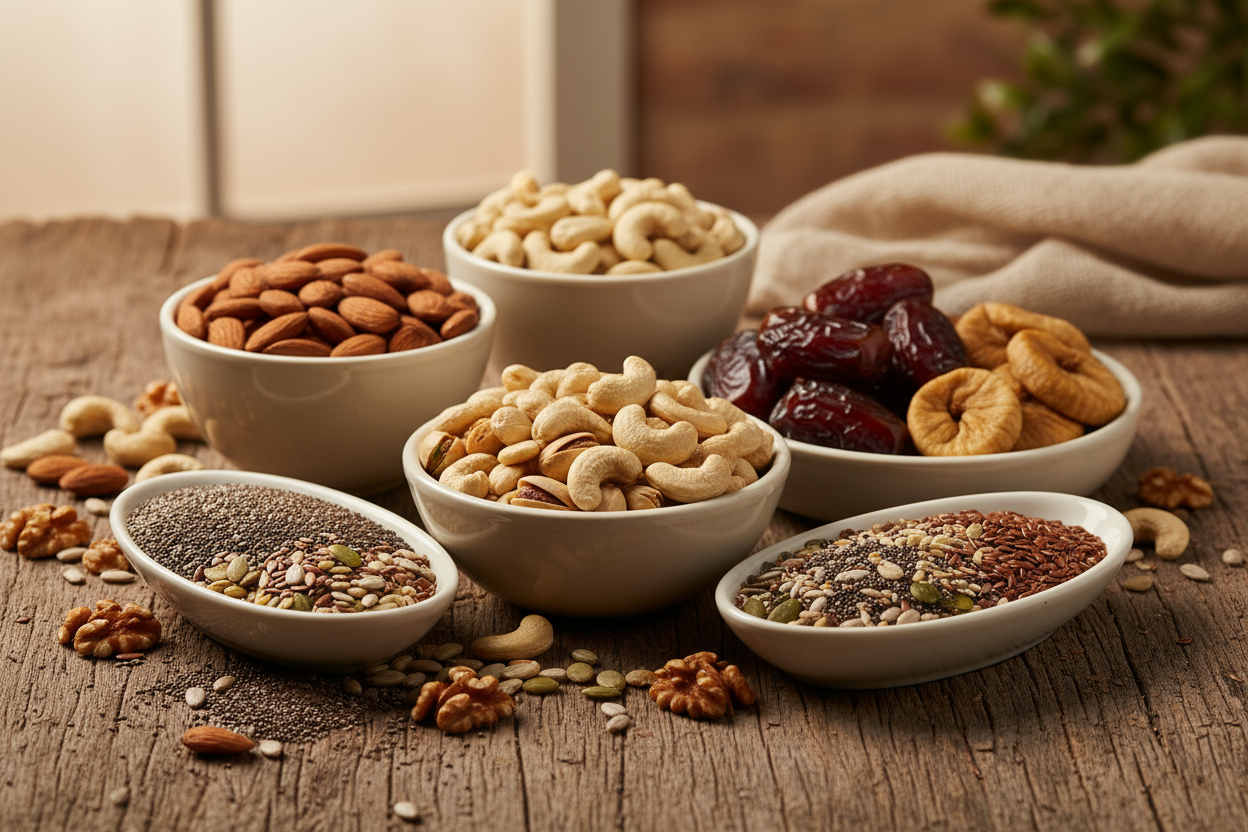 Dry Fruits, Nuts & Seeds