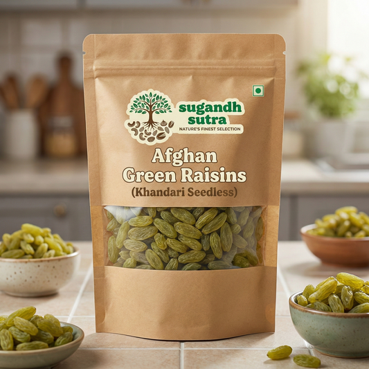 Afghan Green Raisins (Khandari Seedless)